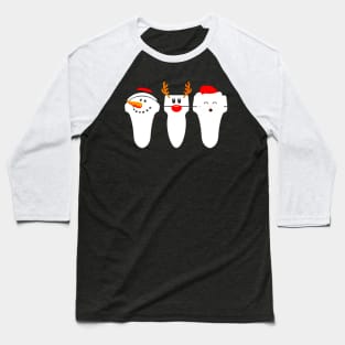 Santa Snowman Baseball T-Shirt